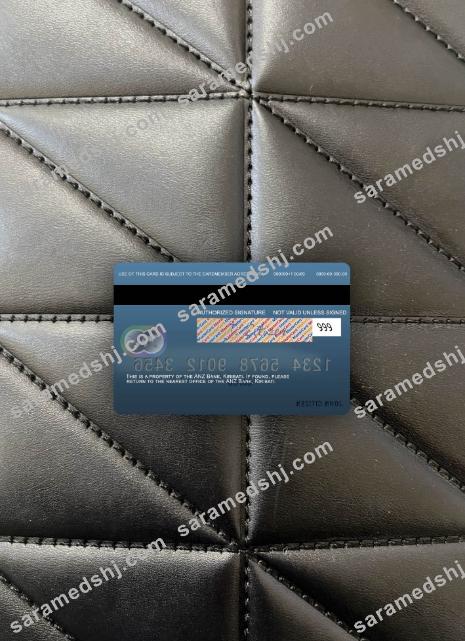 Kiribati ANZ Bank mastercard photolook back